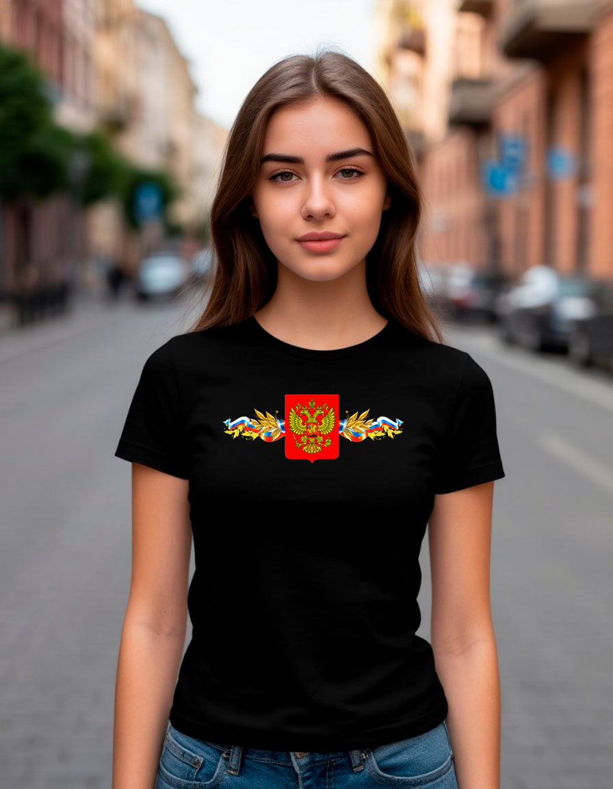 Футболка с гербом России
