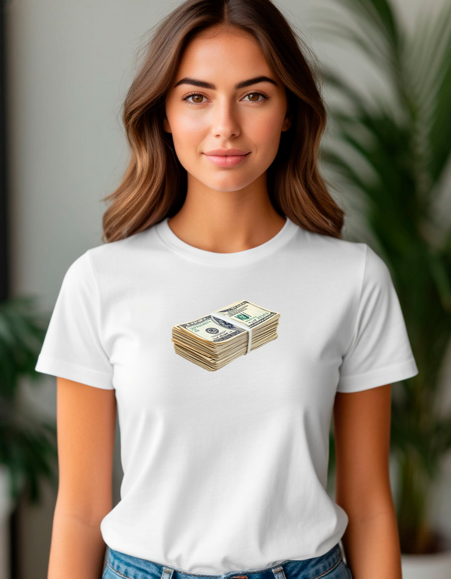 Футболка белая женская с принтом — изображение 2