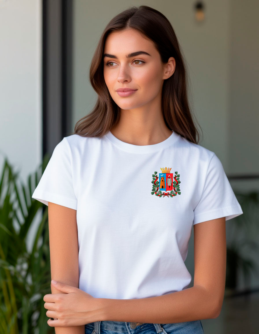 Женская белая футболка Ростов