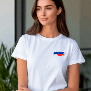 Футболка белая россия