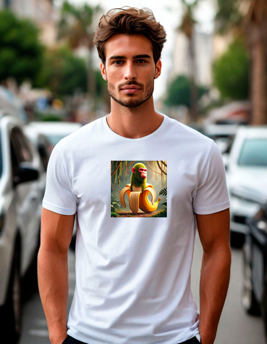 Футболка с обезьяной: Дикий стиль для современных мужчин!