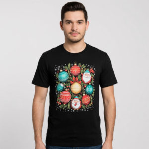 Футболка мужская черная новый год