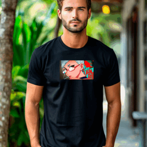 Черная футболка аниме