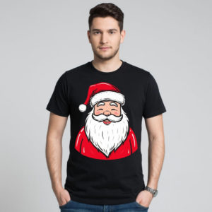 Черная футболка на новый год