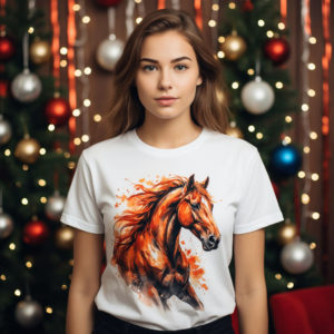 Футболка лошадь символ 2026 года