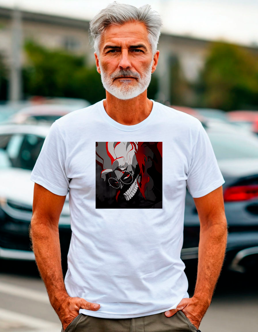 аниме футболки белые